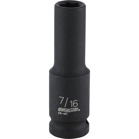 Channellock 1/2 In. Drive 7/16 In. 6-Point Deep Standard Impact Socket 313262